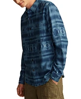 Lucky Brand Men's Jacquard Double Weave Humboldt Long Sleeve Shirt