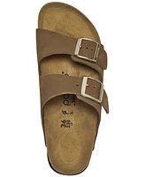 Birkenstock Women's Arizona Flex Nubuck Leather Platform Sandals from Finish Line