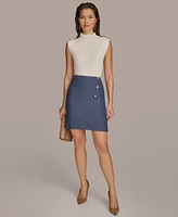 Donna Karan New York Women's Wool-Blend Pencil Skirt