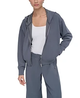 Dkny Women's Highline Ribbed Hoodie