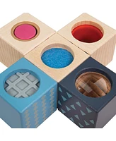 Bigjigs Toys Bigjigs Wooden Sensory Blocks - Set of 8