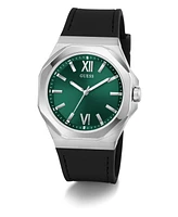 Guess Men's Analog Black Silicone Watch, 42mm