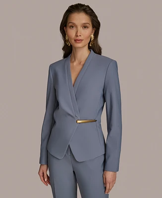 Donna Karan New York Women's Hardware-Trim Blazer