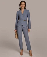 Donna Karan New York Womens Hardware Trim Blazer Slim Leg Pants