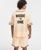 Mode of One Men's Short-Sleeve Logo Baseball Shirt, Exclusively at Macy's