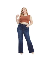 Bayeas Plus High Rise Flare Jeans