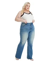 Bayeas Plus Super High Rise Bootcut Jeans