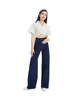 Bayeas Women's Beth High Rise Wide Leg Jeans