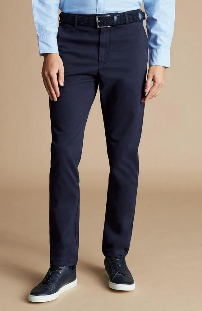 Charles Tyrwhitt Men's Slim Fit Ultimate Non-Iron Chino