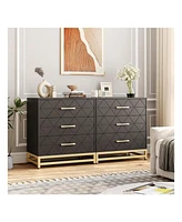 gaomon 3 Drawer Dresser, Wood Chest Drawers With Storage For Closet, Bedroom