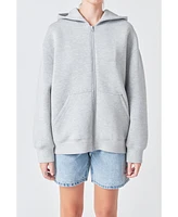 Grey Lab Women's Zip Up Hoodie