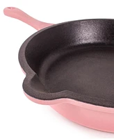 BergHOFF Neo 3pc Cast Iron Fry Pan & Grill Pan Set with Slotted Steak Press