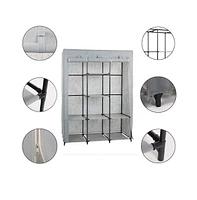 Slickblue Free-Standing Portable Clothes Closet – Durable Non-Woven Fabric for Organized Storage