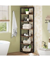 Tribesigns 6-Tier Corner Shelf Set of 3, 76.77