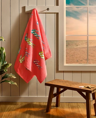 Lacoste Home Multi Croc Cotton Beach Towel, 36" x 72"