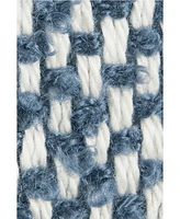 Lands' End Color Block Throw Blanket