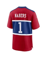 Nike Men's Malik Nabers Century Red New York Giants Alternate Player Game Jersey