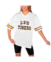 Gameday Couture Women's White Lsu Tigers Until Kickoff Rhinestone Fashion T-Shirt