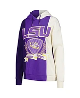 Women's Gameday Couture Purple Lsu Tigers Hall of Fame Colorblock Pullover Hoodie