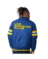 Starter Men's Royal Los Angeles Rams Scout I Full-Snap Varsity Jacket