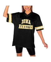 Gameday Couture Women's Black Iowa Hawkeyes Until Kickoff Rhinestone Fashion T-Shirt