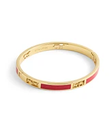 Coach Enamel Signature Horse Carriage Cut Out Bangle Bracelet