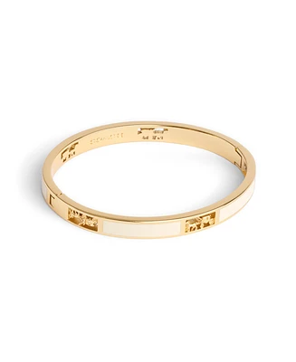 Coach Enamel Signature Horse Carriage Cut Out Bangle Bracelet