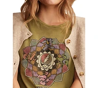 Lucky Brand Women's Cotton Grateful Dead Lotus Tee