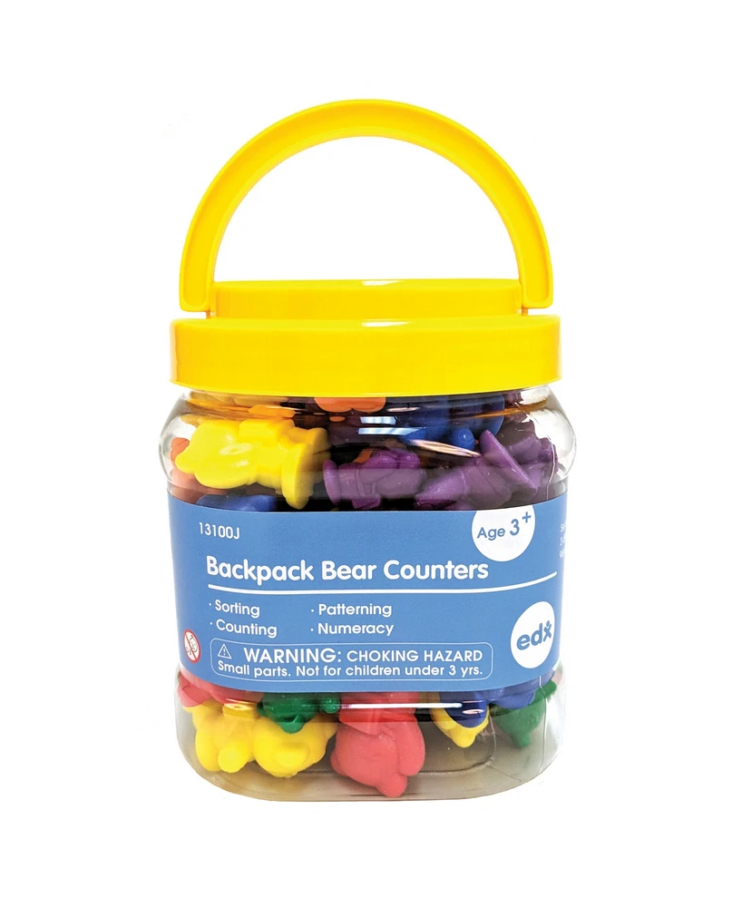 edxeducation Backpack Bear Counters, Set of 96