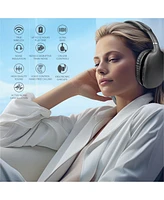 Rca Wave-53 Active Noise Cancelling Wireless Over-Ear Headphones Hi-Res Audio, 40H Anc Playtime, Big Bass, Transparency Mode for Travel, Work, and Wor