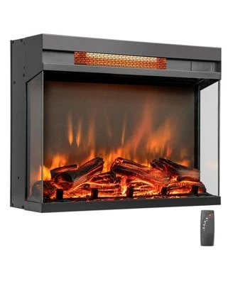 Sugift 23-inch 3-Sided Electric Fireplace Insert with Remote Control