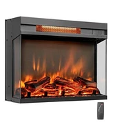 Sugift 23-inch 3-Sided Electric Fireplace Insert with Remote Control