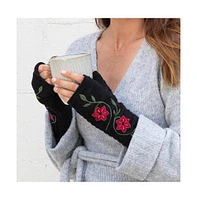 Feelgoodz Women s Artisan Crafted Fleece Lined Primrose Fingerless Jersey Gloves