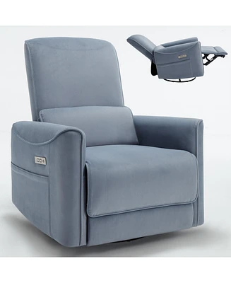 Boyel Living Swivel and Rocker Power Recliner Chair Heavy Duty Motion Mechanism with Usb Type-c Ports