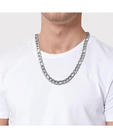 Lucky Brand Stainless Steel Figaro Chain & Bracelet Set - Classic Jewelry for Men