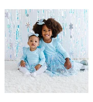 Sweet Wink Toddler Girls Snow Princess Iridescent Long Sleeve Tutu Dress