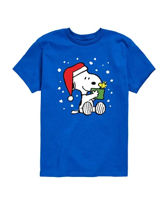 Hybrid Big Boys Peanuts Snoopy Present Graphic Tee