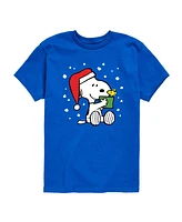 Hybrid Big Boys Peanuts Snoopy Present Graphic Tee