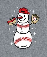 Hybrid Big Boys Baseball Snowman Graphic Tee