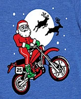 Hybrid Big Boys Santa Motorcycle Graphic Tee