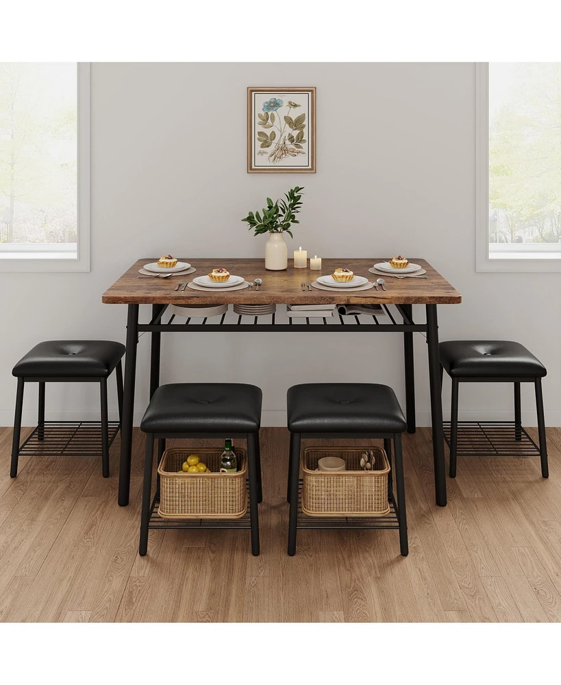 gaomon 5-Piece Dining Table Set 4