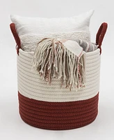 Colonial Mills Blitzen 2-Tone Holiday Floor Basket