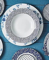 Closeout! Laura Ashley Blueprint Collectables Floris Plates in Gift Box, Set of 4