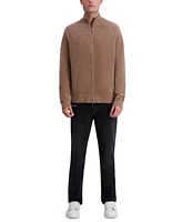 Karl Lagerfeld Paris Men's Chenille Full Zip Sweater