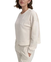 Dkny Sport Women's Embroidered-Logo Sweatshirt