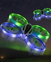 Sharper Image 2.4GHz Rc Glow Up Stunt Drone with Led Lights