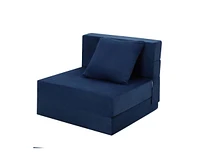 gaomon Folding Sofa Bed, Foldable Couch Bed with Pillow, Convertible Sleeper Chair Folding Sofa Mattress