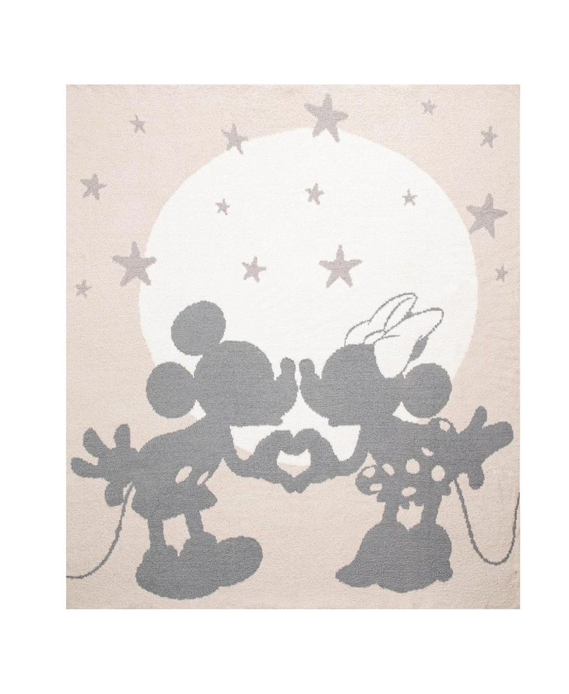 Saturday Park Disney Mickey and Minnie Love Feather Knit Fluffy 50x60 Throw Blanket