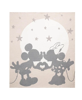 Saturday Park Disney Mickey and Minnie Love Feather Knit Fluffy 50x60 Throw Blanket