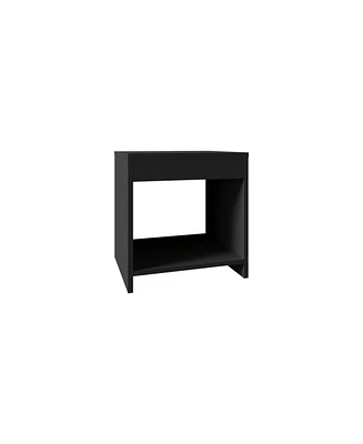 Depot E-Shop Night Table 1 spacious Shelf, White